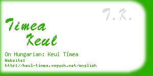 timea keul business card